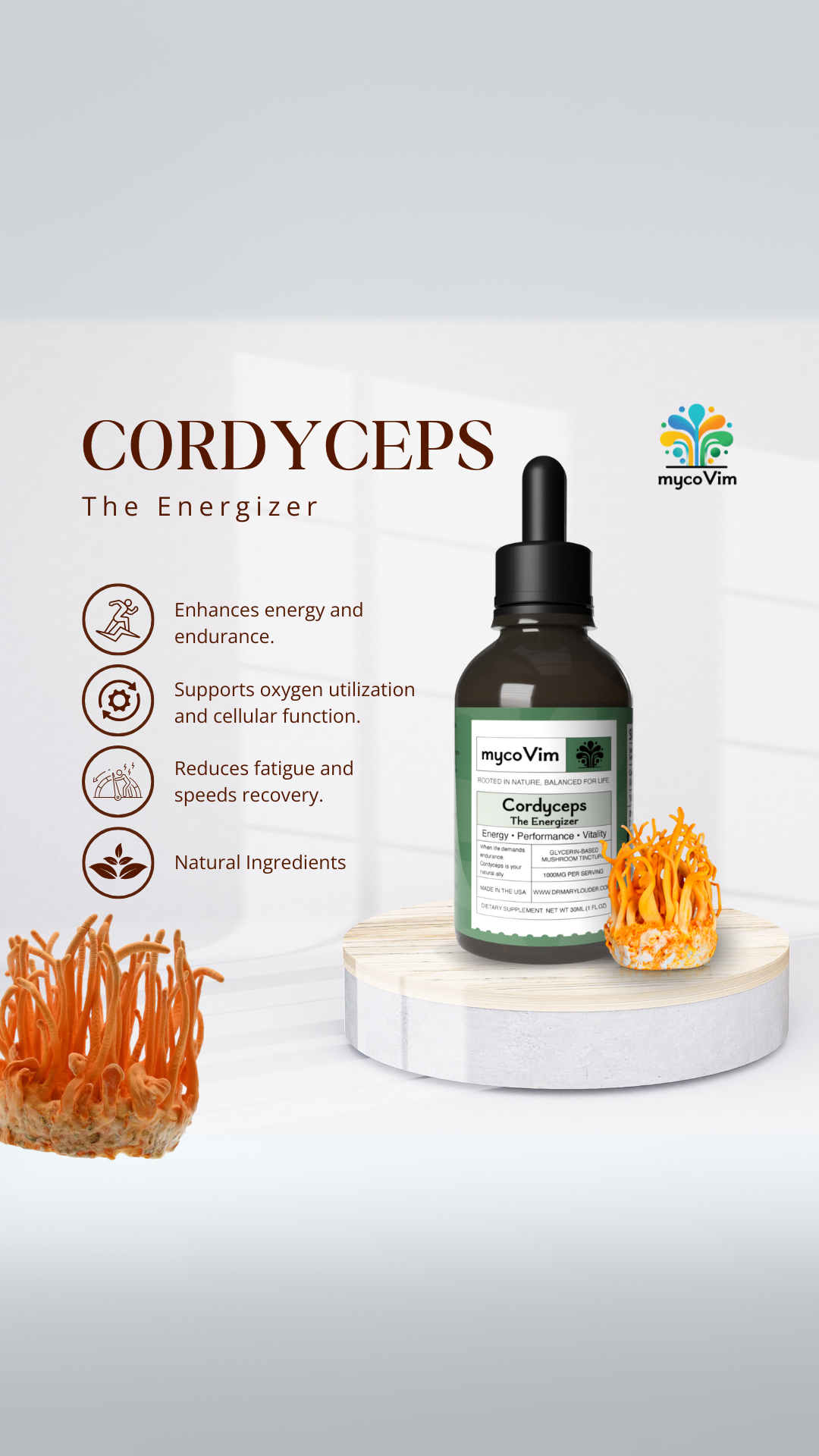 mycoVim Cordyceps - The Energizer